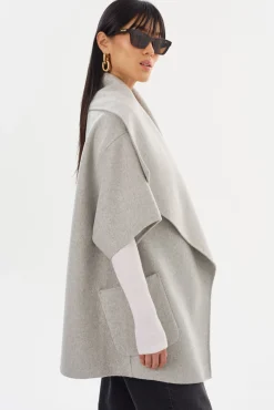 Store LAMARQUE PENELOPE | Double Face Wool Coat Light Grey