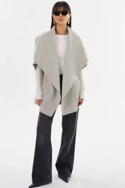 Store LAMARQUE PENELOPE | Double Face Wool Coat Light Grey