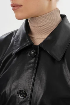Discount LAMARQUE PRESLEY | Leather Shacket Black
