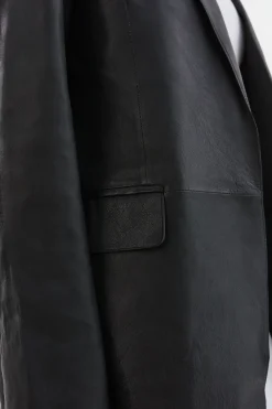 Shop LAMARQUE QUIRINA | Leather Blazer Black