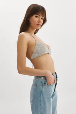 Store LAMARQUE RAEKA | Rhinestone Bralette Silver