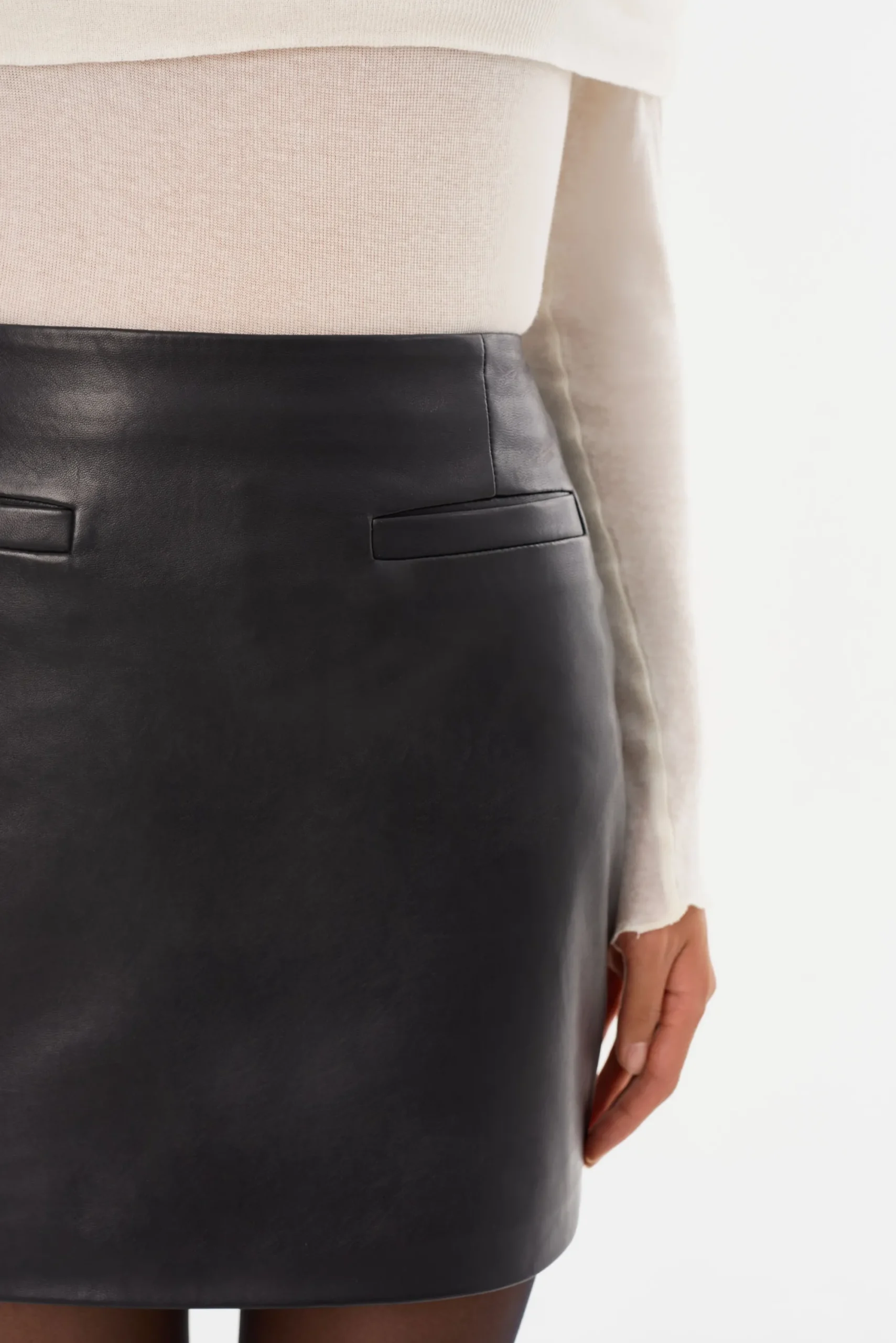 Best LAMARQUE ROWAN | Leather Mini Skirt Black