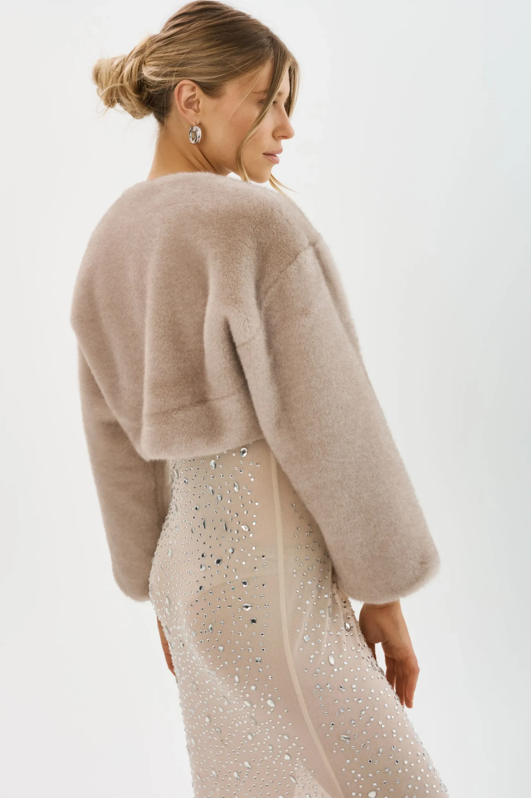 Sale LAMARQUE ROWDIE | Faux Fur Jacket Vintage Frost