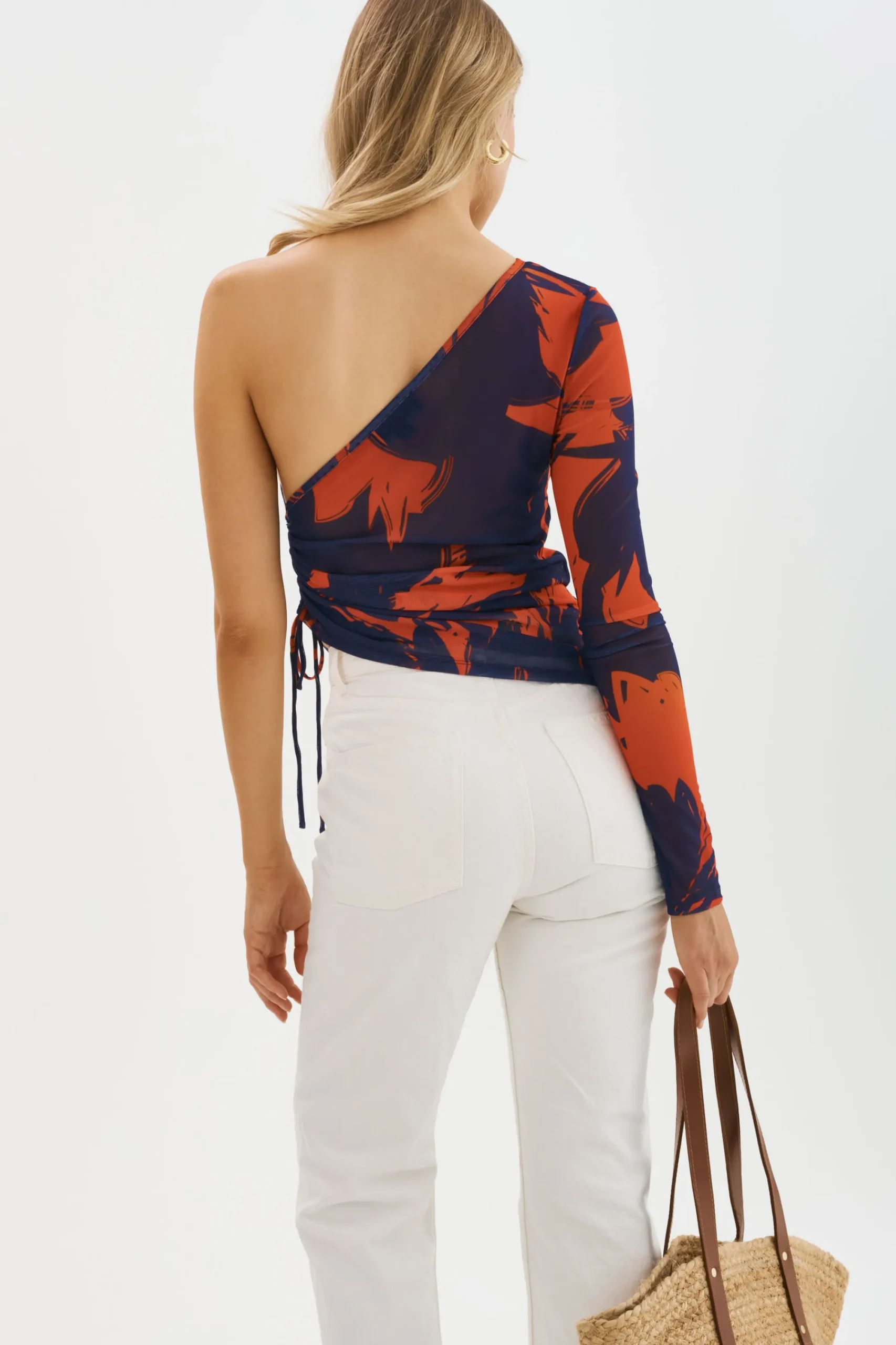 Best LAMARQUE SELA | Mesh One Shoulder Top Floral
