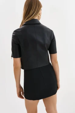 Best Sale LAMARQUE SEVANA | Reversible Leather Jacket Black/Gold