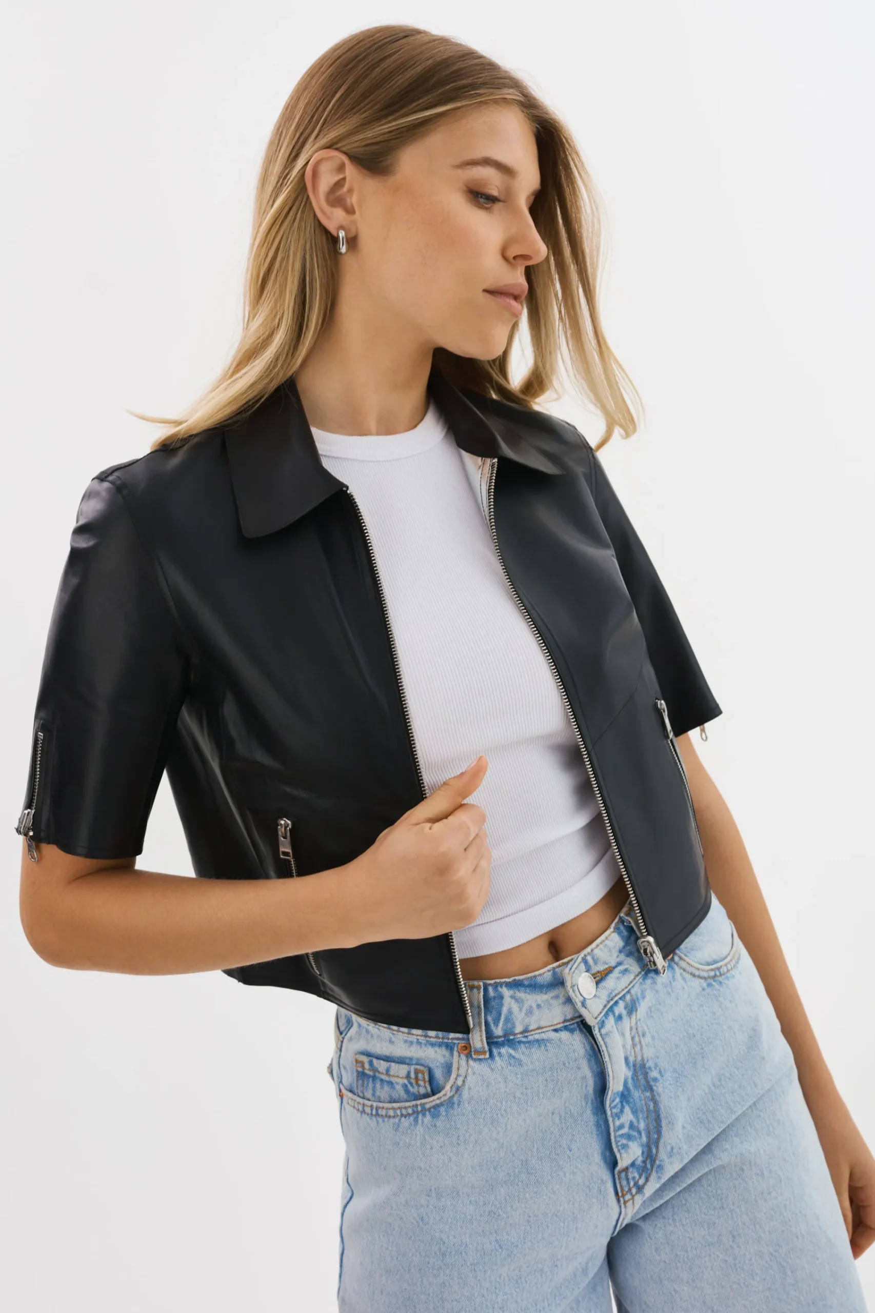 Flash Sale LAMARQUE SEVANA | Reversible Leather Jacket Black/Silver