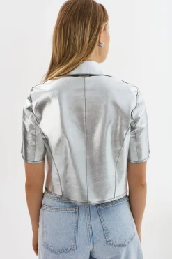 Flash Sale LAMARQUE SEVANA | Reversible Leather Jacket Black/Silver