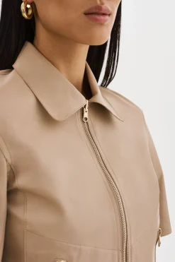 Store LAMARQUE SEVANA | Reversible Leather Jacket Wheat/Gold