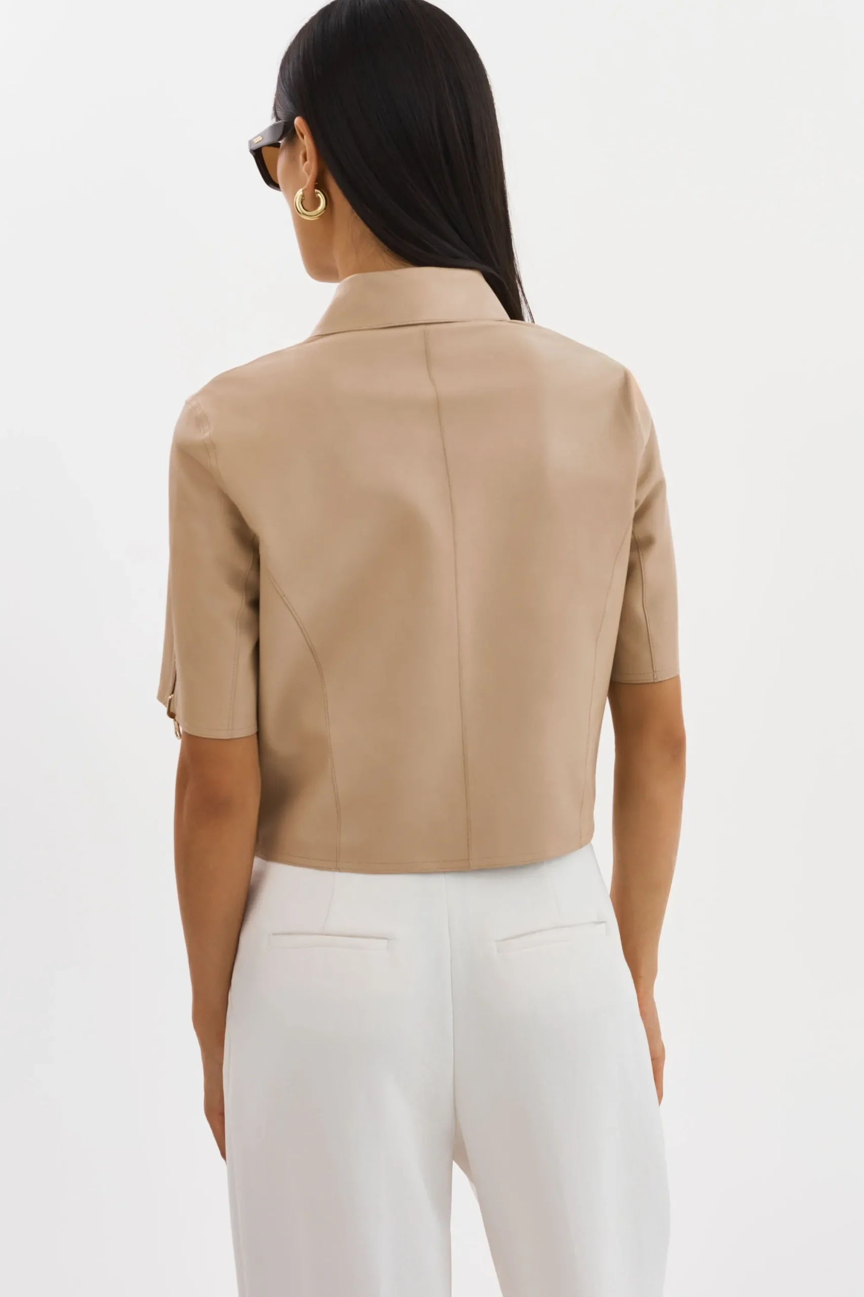 Store LAMARQUE SEVANA | Reversible Leather Jacket Wheat/Gold