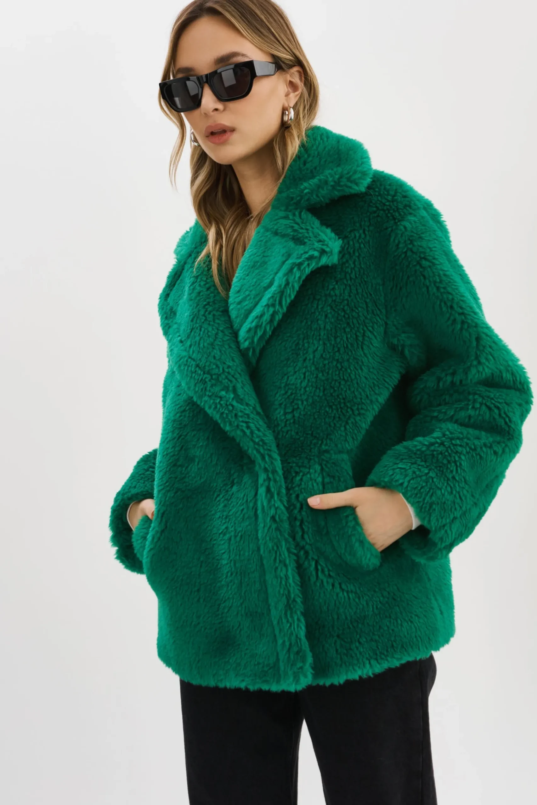 Hot LAMARQUE SOPHIE | Sherpa Jacket VIBRANT GREEN