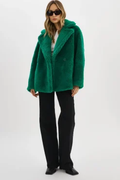Hot LAMARQUE SOPHIE | Sherpa Jacket VIBRANT GREEN