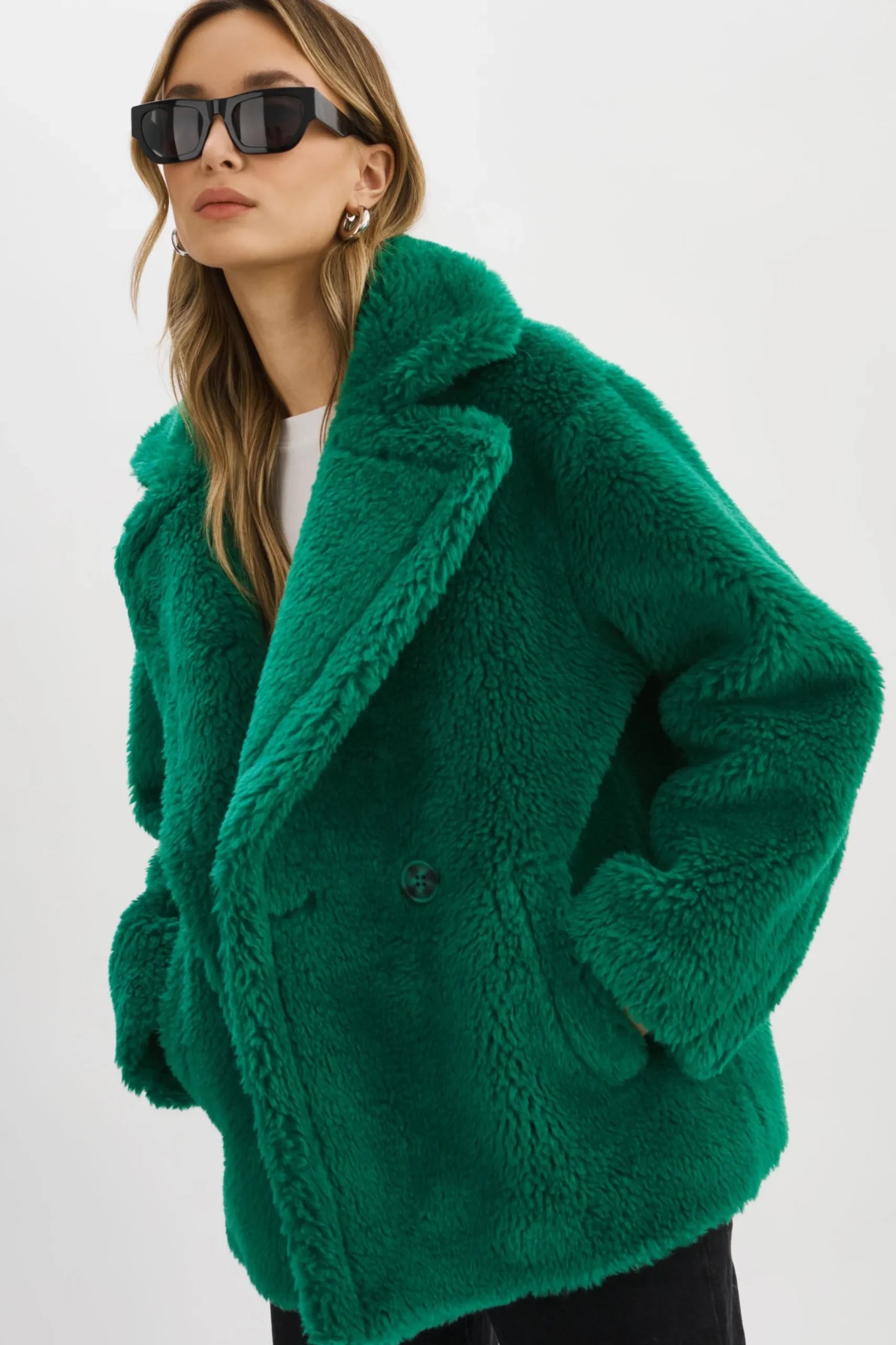 Hot LAMARQUE SOPHIE | Sherpa Jacket VIBRANT GREEN