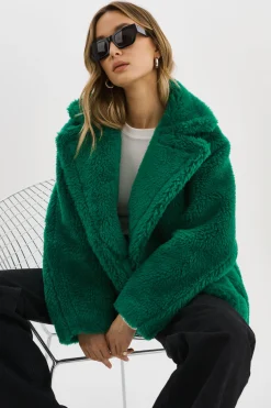 Hot LAMARQUE SOPHIE | Sherpa Jacket VIBRANT GREEN