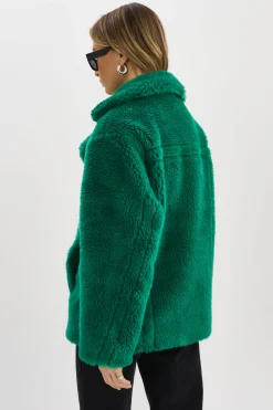 Hot LAMARQUE SOPHIE | Sherpa Jacket VIBRANT GREEN