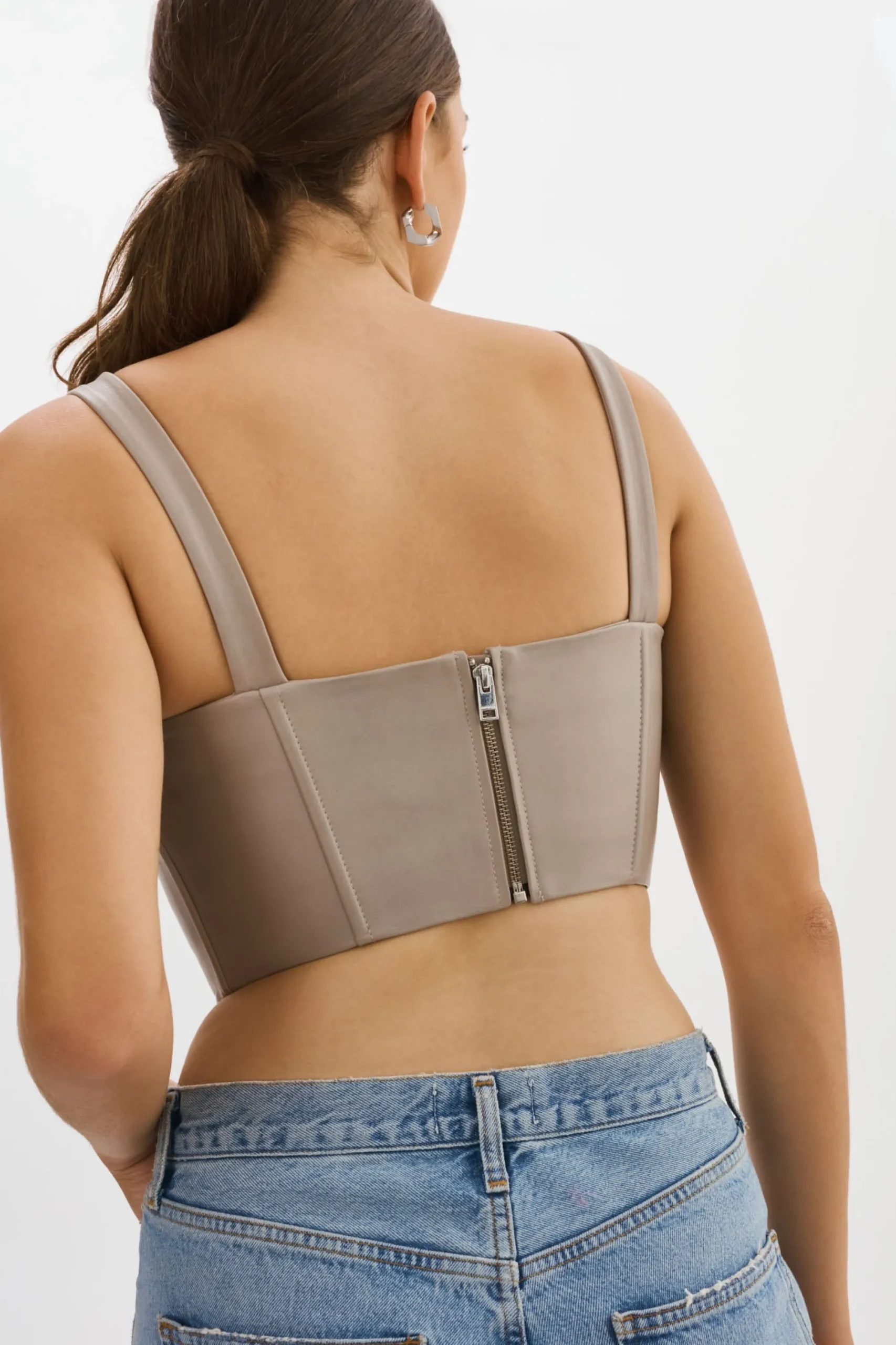 Cheap LAMARQUE TABIA | Leather Corset Top Stone 23