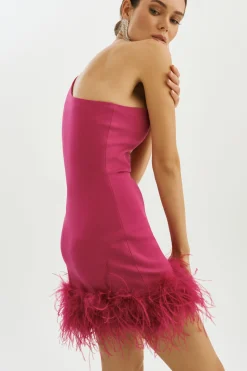 Flash Sale LAMARQUE TAFIA | One Shoulder Mini Dress Lilac Rose