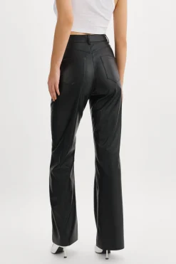 Discount LAMARQUE TAVI Faux Leather Pants Black