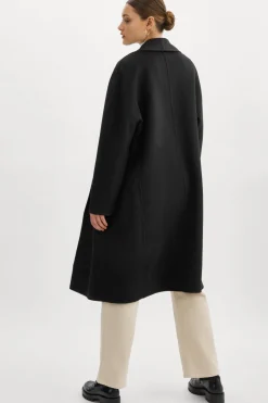 Cheap LAMARQUE THARA | Shawl Collar Wool Coat Black