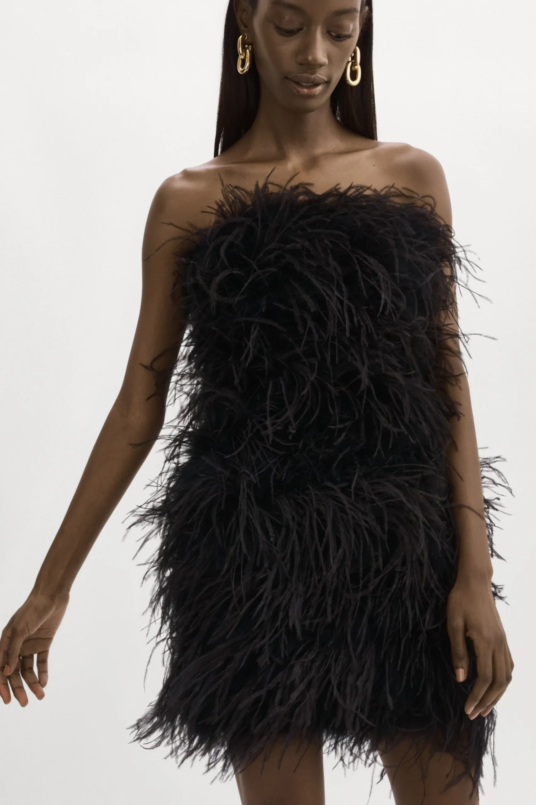 Outlet LAMARQUE TRIANA | Feather Dress Black