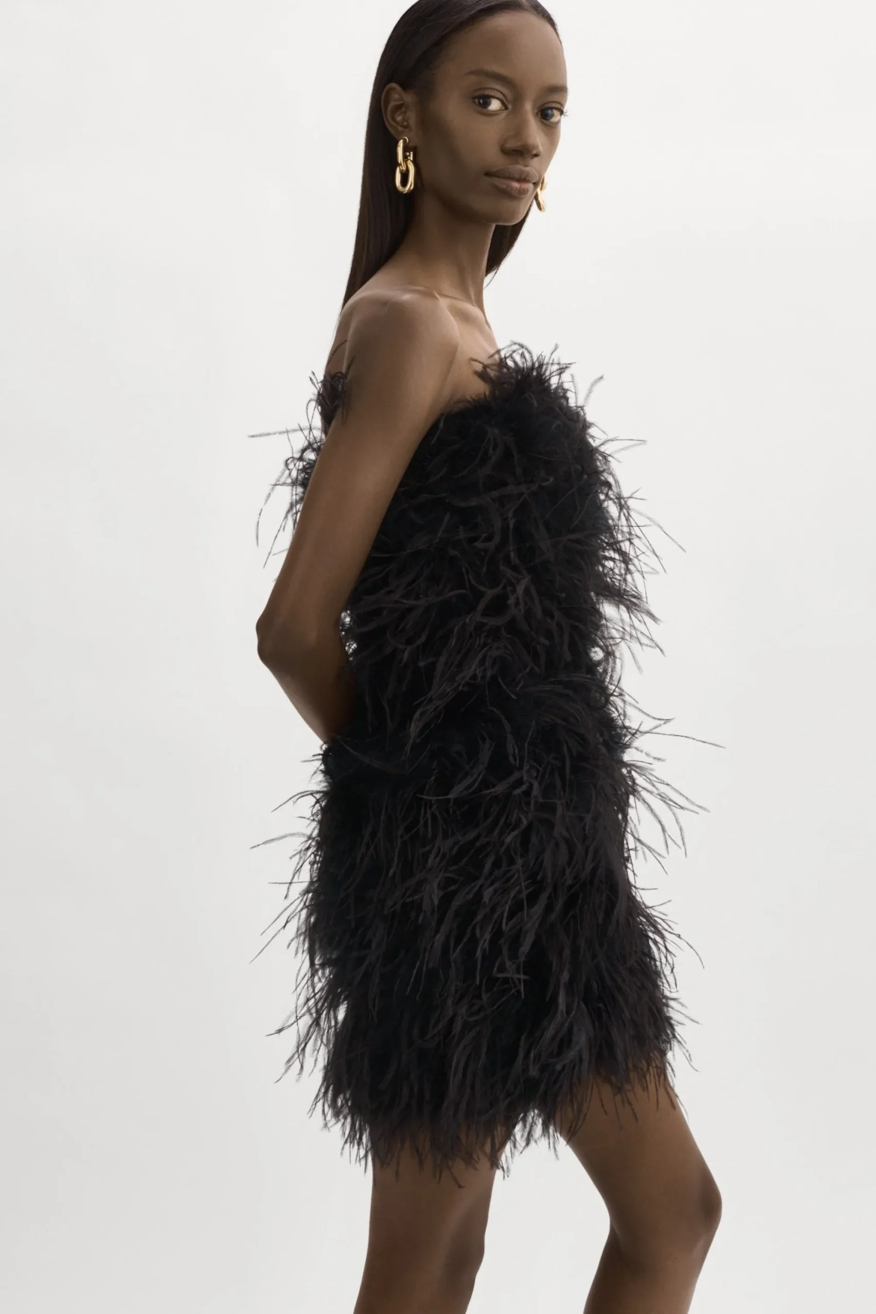 Outlet LAMARQUE TRIANA | Feather Dress Black