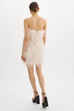 Online LAMARQUE TRIANA | Feather Dress BONE