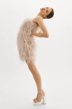 Online LAMARQUE TRIANA | Feather Dress Feather Pink
