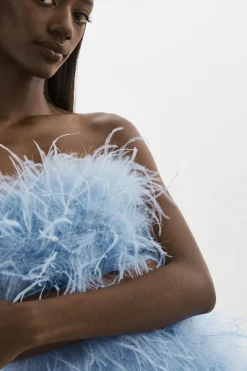 Best LAMARQUE TRIANA | Feather Dress Powder blue