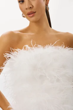 Flash Sale LAMARQUE TRIANA | Feather Dress WHITE