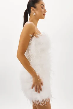 Flash Sale LAMARQUE TRIANA | Feather Dress WHITE