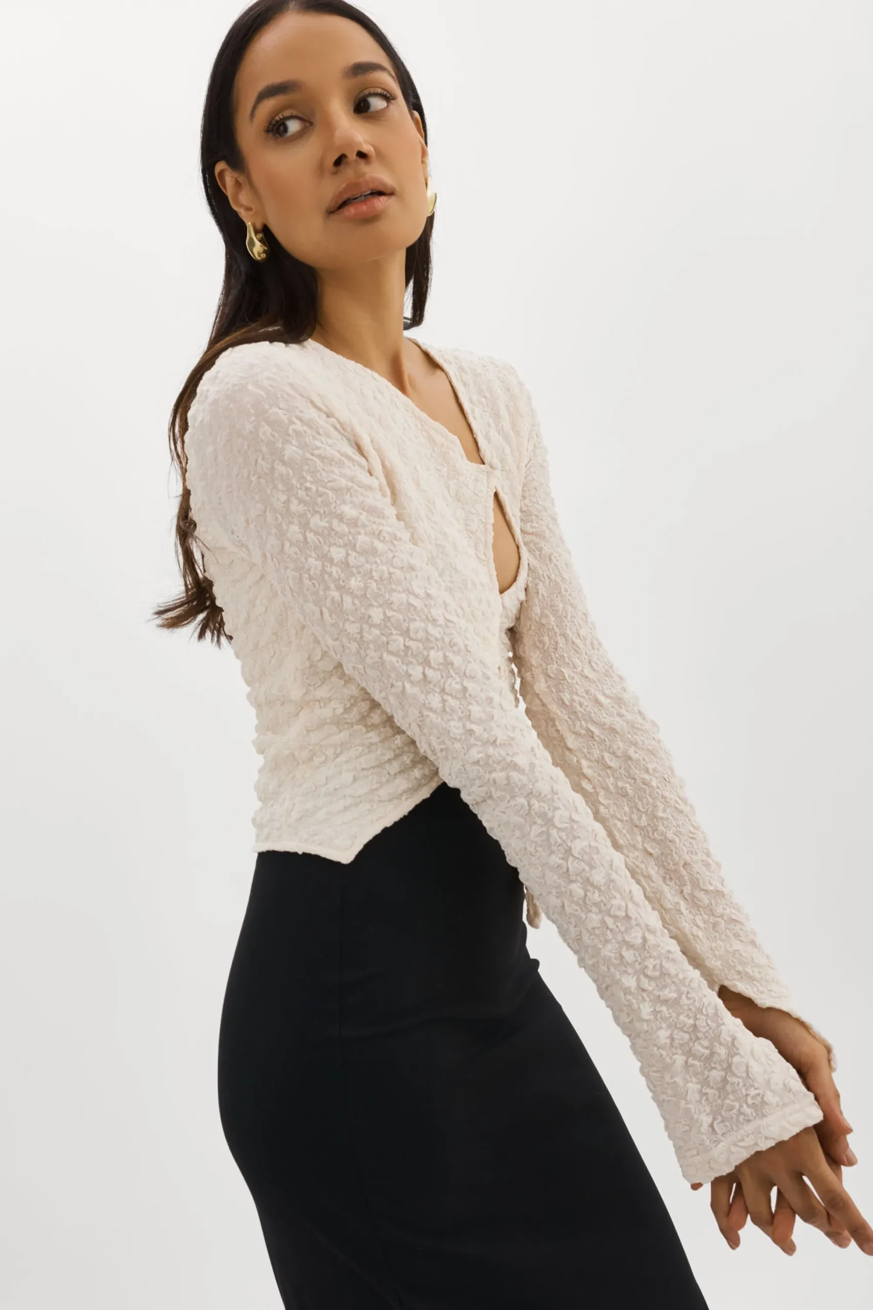 Sale LAMARQUE VENERA | Cut-Out Top Off White