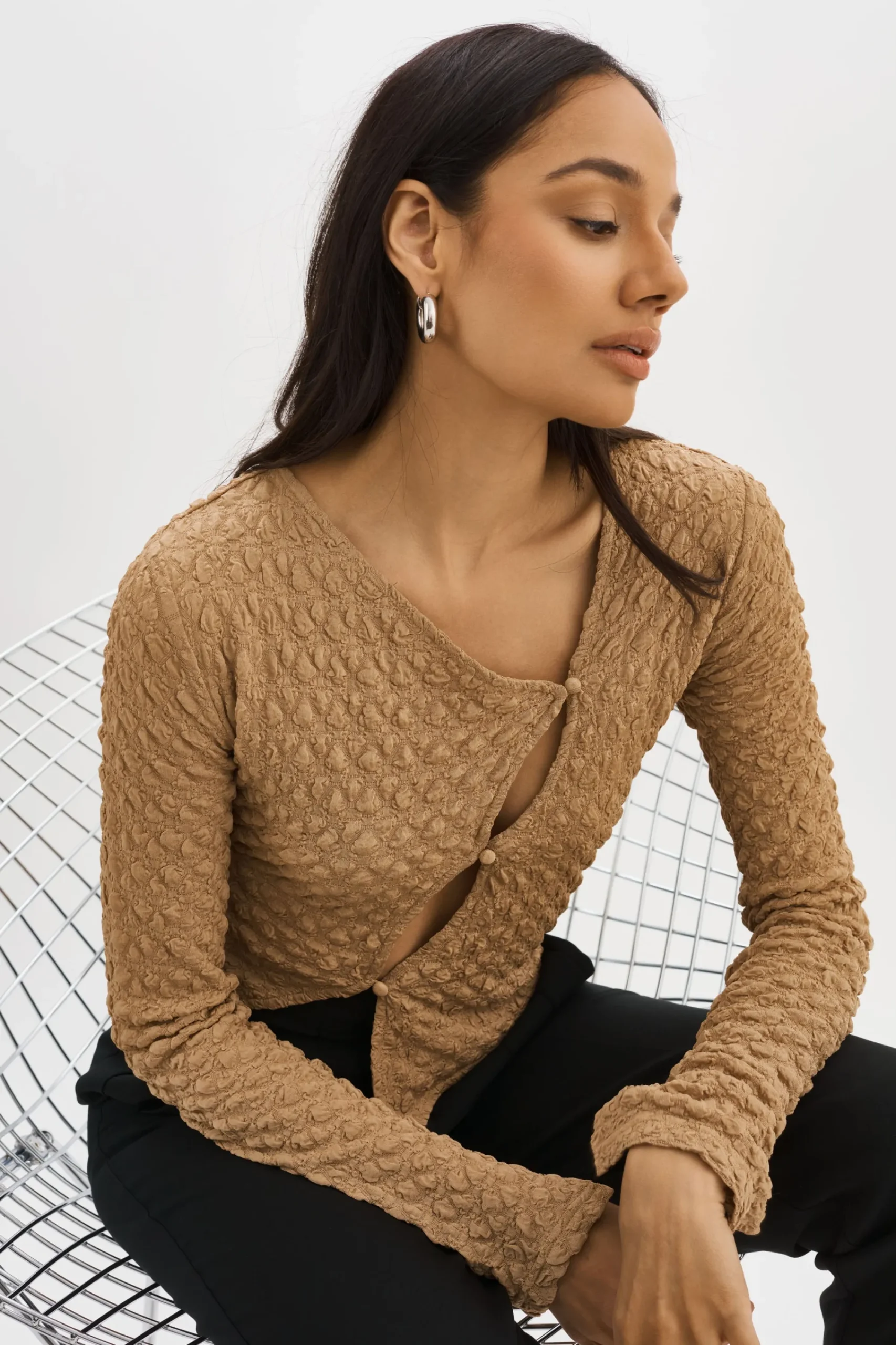 Hot LAMARQUE VENERA | Cut-Out Top WHEAT