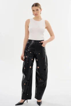 Fashion LAMARQUE VENTANA | Recycled Leather Pants Black