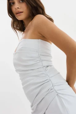 Flash Sale LAMARQUE XANDRA | Strapless Leather Dress White