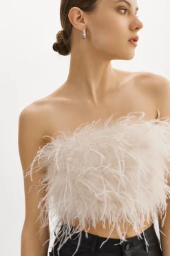 Online LAMARQUE ZAINA | Feather Bustier Bone