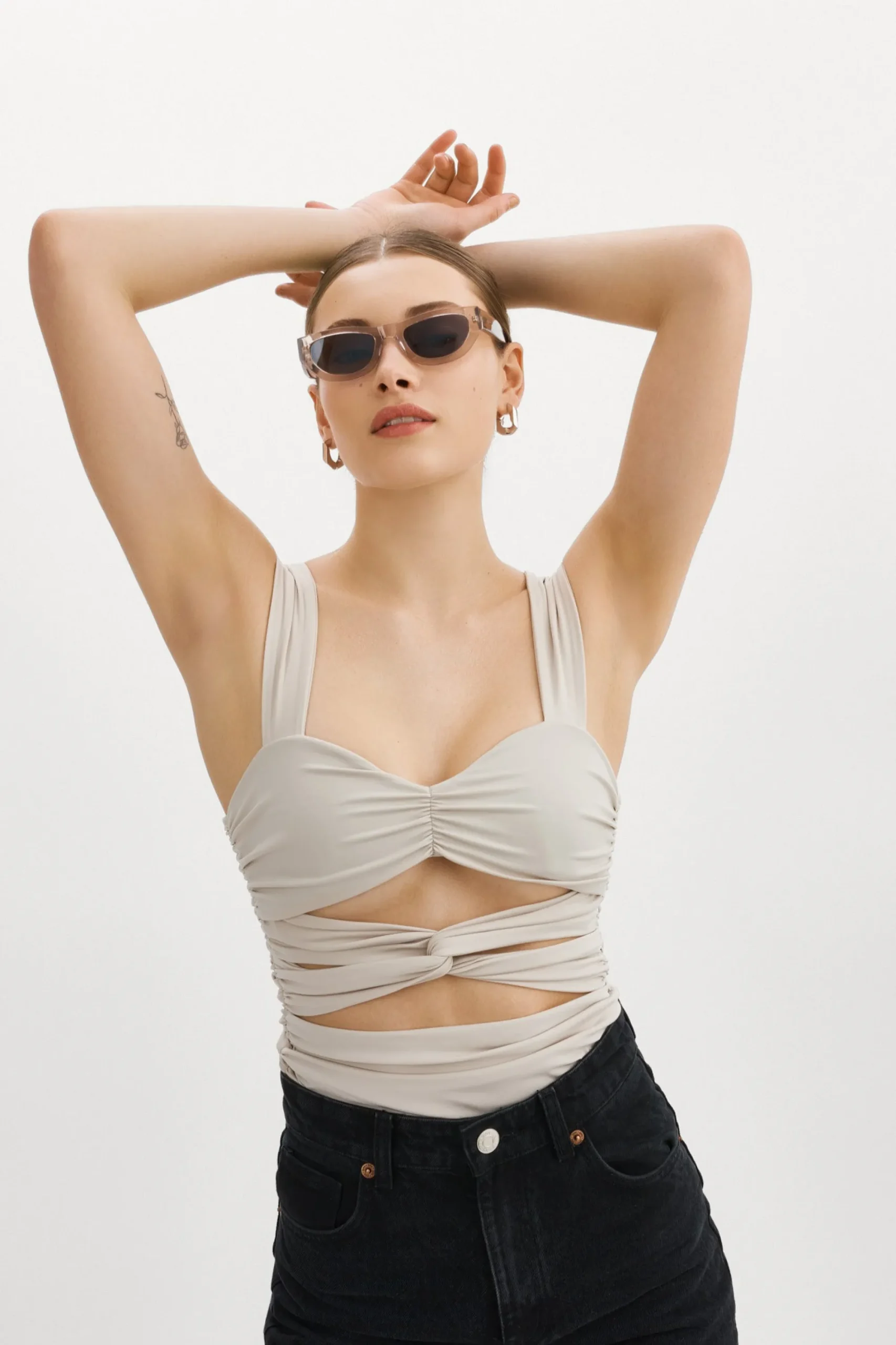 Discount LAMARQUE ZEELA | Ruched Cutout Cami Cloud